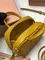 Мини сумка MIU MIU из натуральной кожи в горчичном цвете