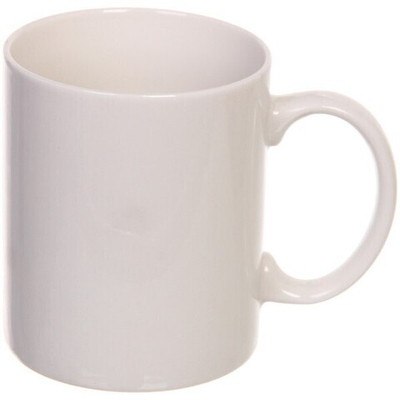 Кружка керамическая 350 мл «Белая» прямая