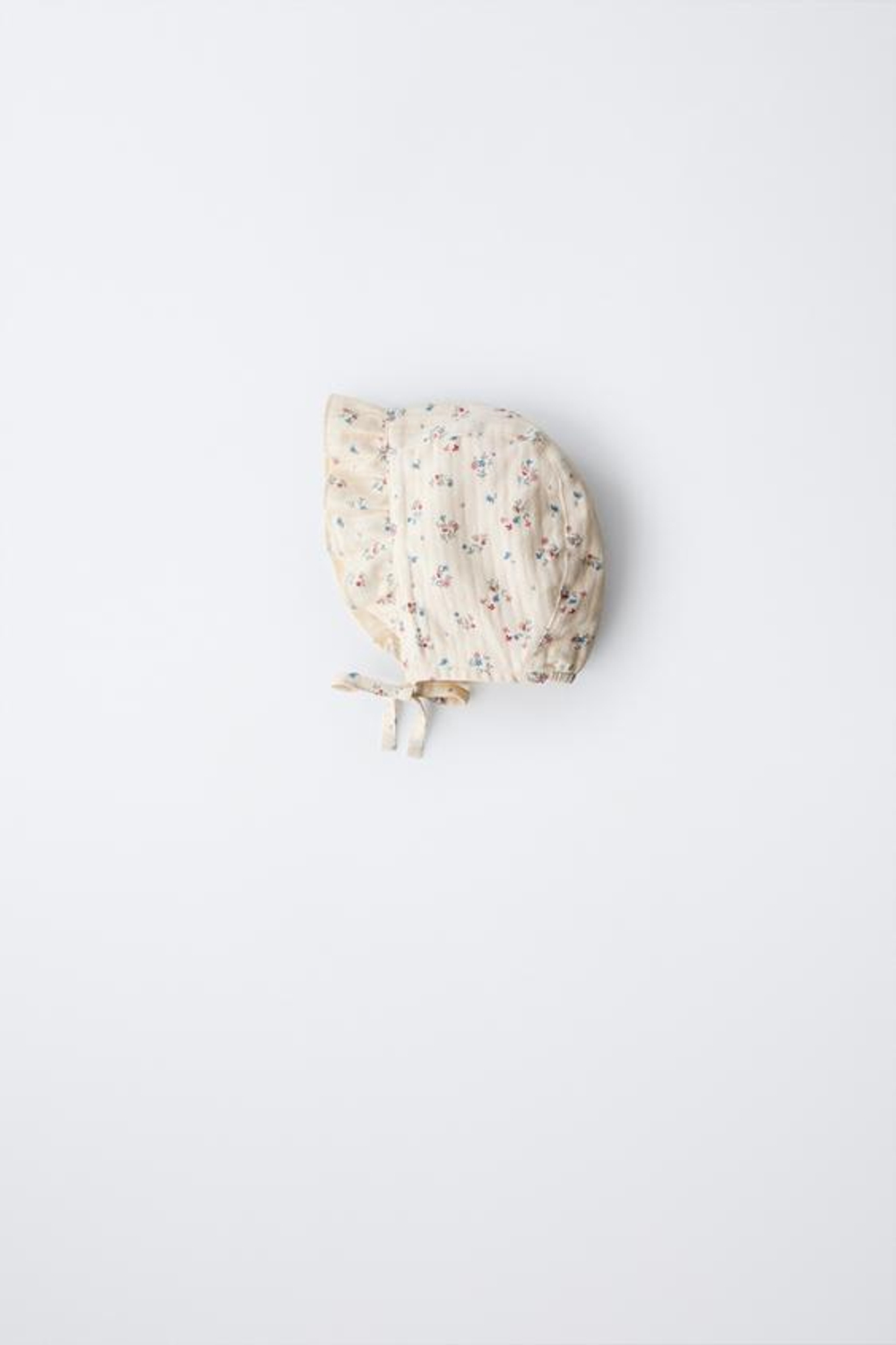 ZARA ЧЕПЧИК С ЦВЕТОЧНЫМ ПРИНТОМ, ЭКРЮ