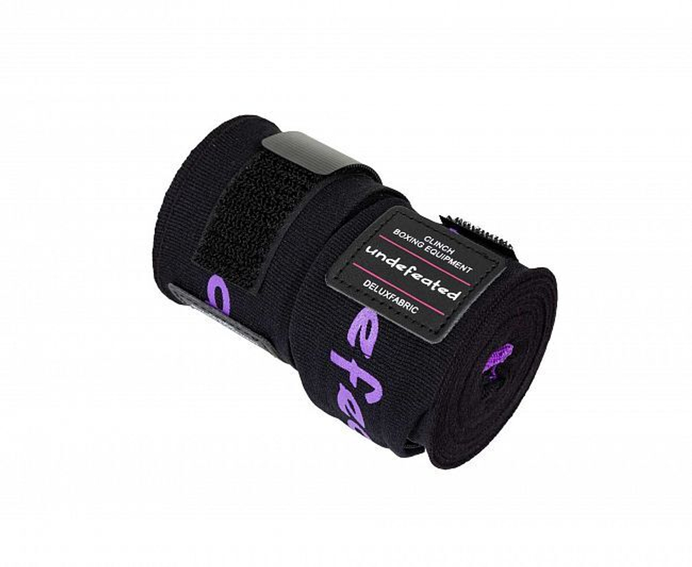 Бинты боксерские Clinch Boxing Hand Wrap Undefeated черные C240