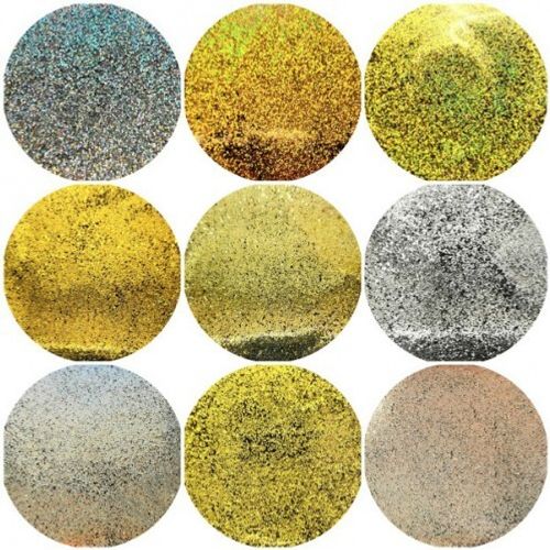 Набор Блёстки Глиттеры Флейки №3 - ЗОЛОТО - СЕРЕБРО - 0.2 мм.