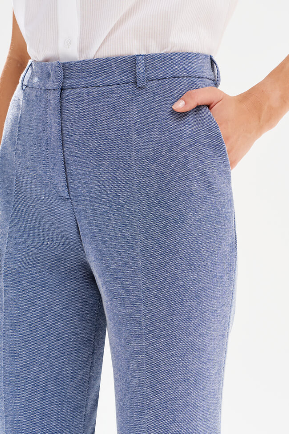 31237 Брюки женские (синий меланж)