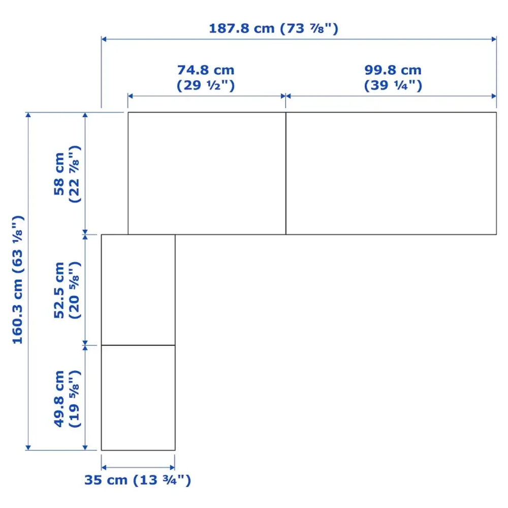 Угловой шкаф - IKEA PAX/ПАКС ИКЕА, 160,3х187,8х236,4 см, светло-коричневый