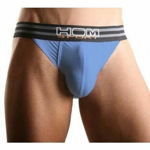 Мужские трусы танга голубые HOM Sports Color Therapy Tanga Brief Light Blue