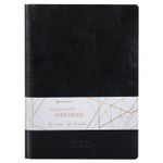 Тетрадь 60 л. в клетку обложка гладкий кожзам, сшивка, А4 (210х297мм), ЧЕРНЫЙ, BRAUBERG VIVA, 403907