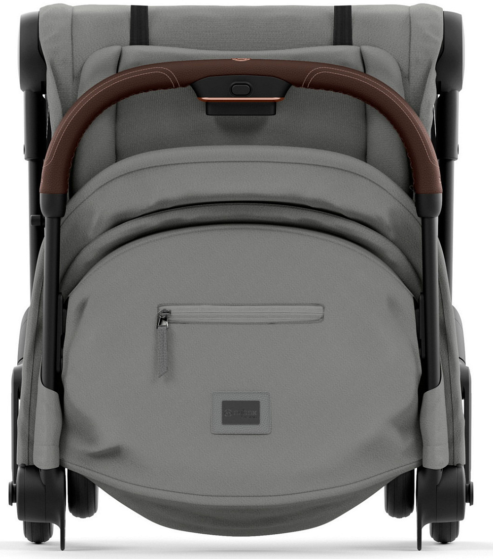 Коляска Cybex Coya Rosegold Frame Aton S2 i-Size Hibiscus Red Mirage Grey с дождевиком и бампером