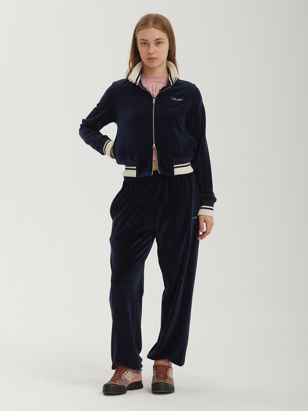 Женская Олимпийка Velour Zipup Crop