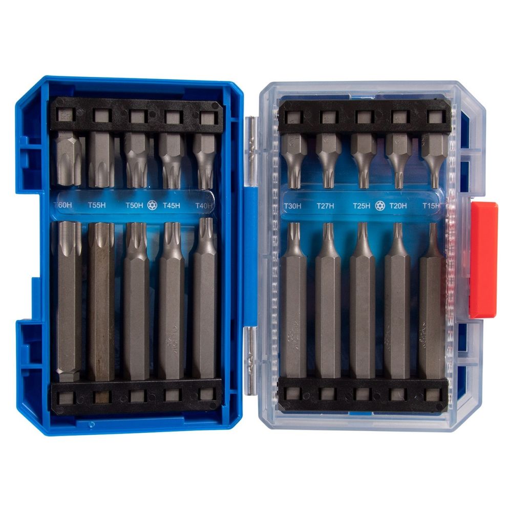 KING TONY (1041CQ-EB) Набор вставок (бит) 10 мм, Torx, Spline, Hex, 41 предмет