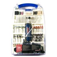 Бормашина, 12В, 12000 об/мин + набор расходных принадлежностей 110 предметов