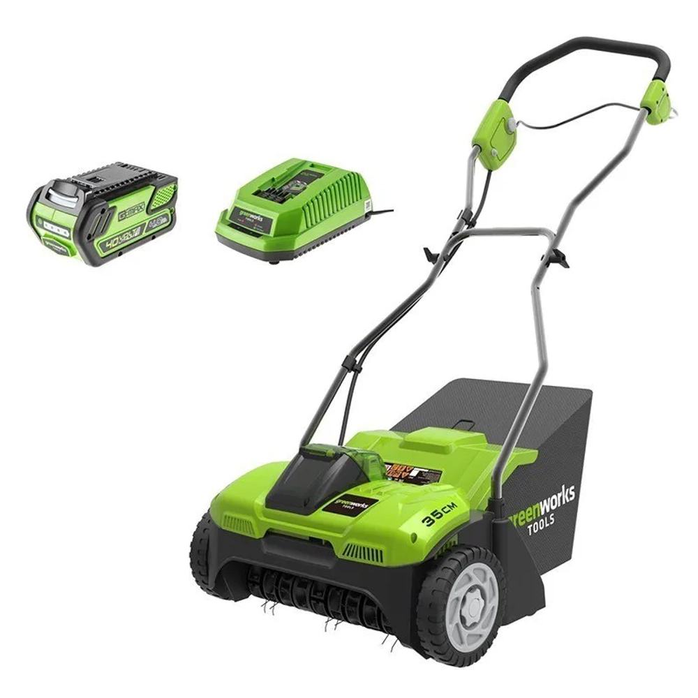 Аэратор аккумуляторный Greenworks G40DT30K6 (1 x 6 Ач, ЗУ) 2504807UF