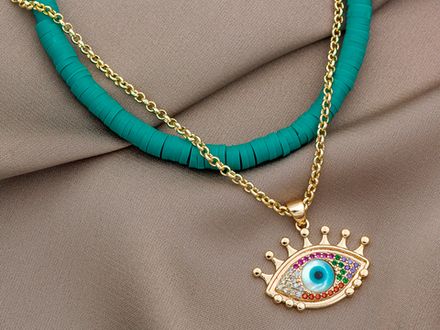 Нить каучуковых бусин 4мм