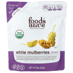 Foods Alive, органическая белая шелковица, сушеная, 227 г (8 унций)