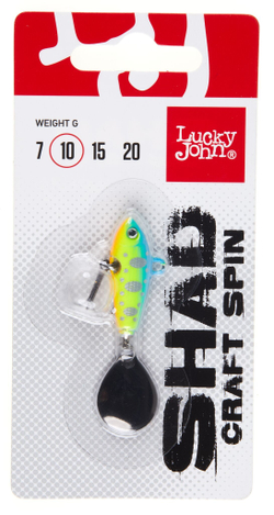 Тейл-спиннер Lucky John SHAD CRAFT SPIN 10.0г  015 в блистере