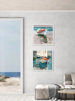 Картина на подрамнике в раме 43*43 см