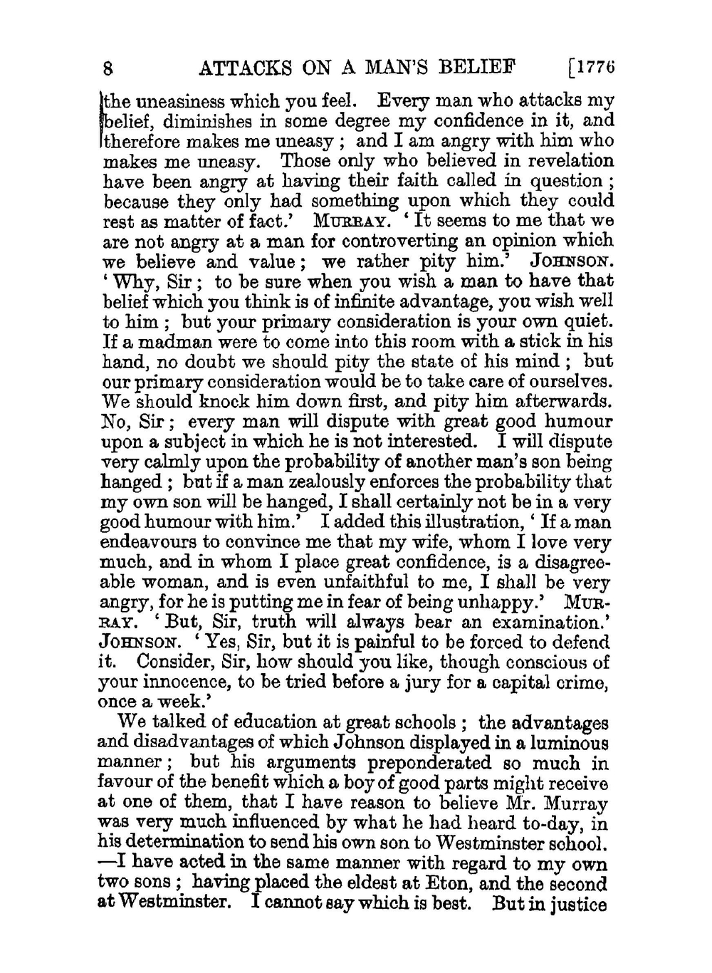 Boswell's life of Johnson. Volume 2. 1776-1784 | James Boswell