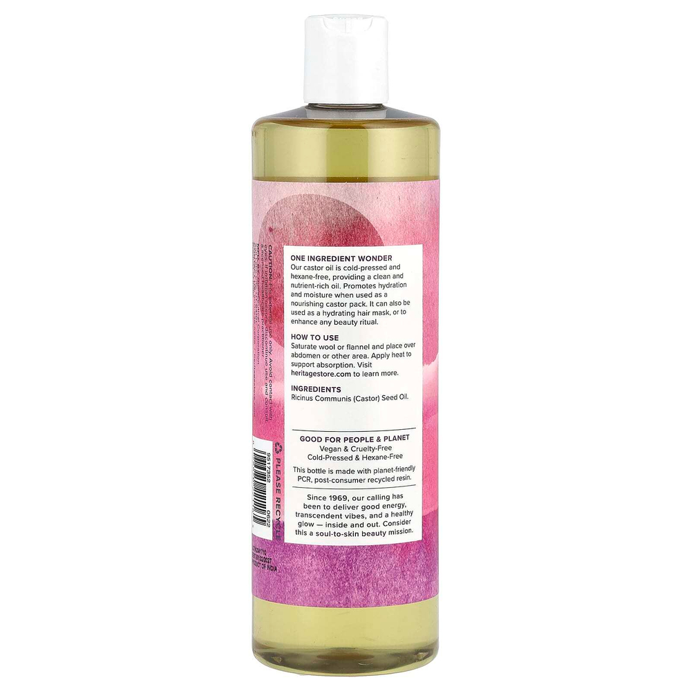 Heritage Store, касторовое масло из клещевины, 480 мл (16 жидк. унций)