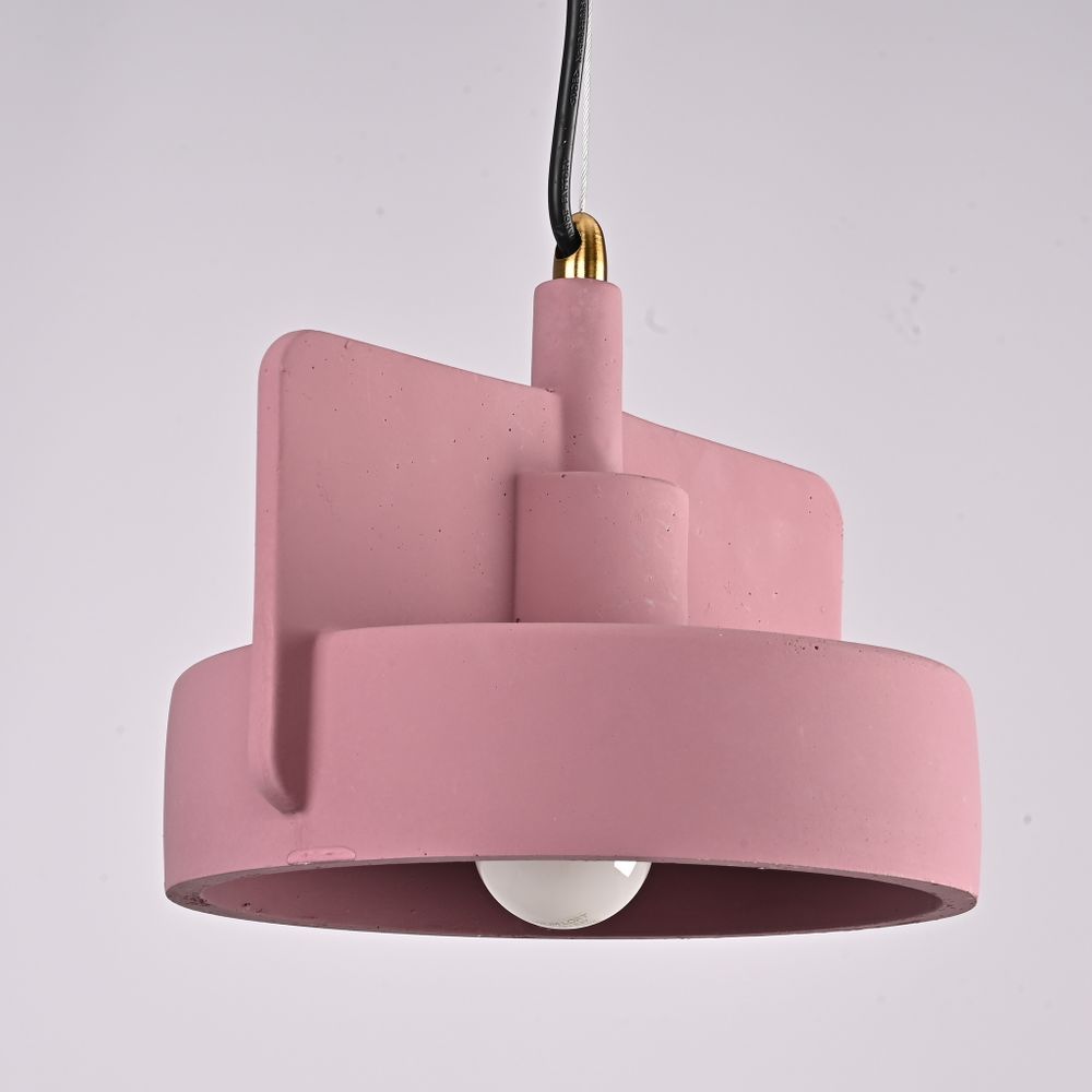 Подвесной бетонный светильник SKOVL A терракот