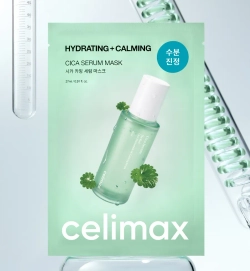 Celimax Hydrating+Calming Cica Serum Mask успокаивающая маска с экстрактом центеллы