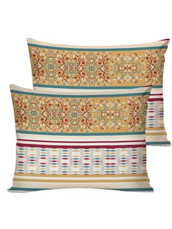 Постельное белье перкаль Сказка "Узорная графика" евро Наволочка 50х70 см 2 шт Простынь на резинке 180x200 см Пододеяльник 200x215 см