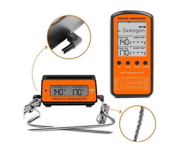 Термометр цифровой с 2-мя щупами и Wi-Fi модулем