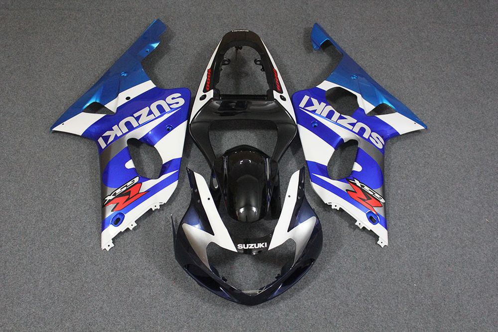 Комплект пластика для мотоцикла Suzuki GSX-R1000 00-02 Сине-Белый
