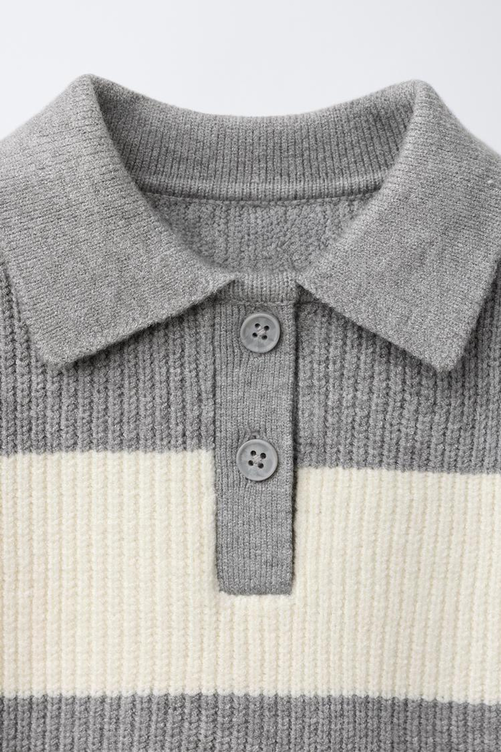 ZARA ТРИКОТАЖНЫЙ ДЖЕМПЕР ПОЛО В ПОЛОСКУ, ПОЛОСКИ