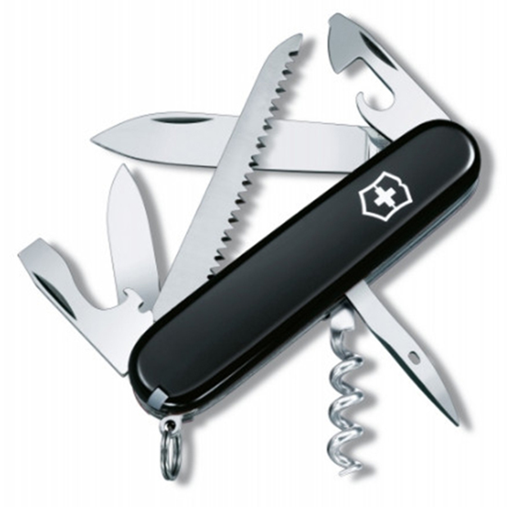 Нож перочинный Victorinox Camper (1.3613.3R) 91мм 13функций черный