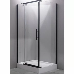 Душевой уголок Esbano ESR-7190B ESUGR7190B 100x80 стекло прозрачное/профиль черный матовый
