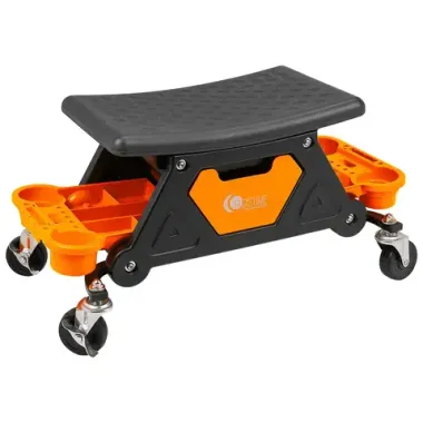 Стул пластиковый передвижной с выдвижным ящиком и пластиковыми ложементами (г/п 130кг, сиденье 450х250мм, ящик 225х210х125мм, ложемент 260х250х50мм) FORSTIME FT-F-TRH6800