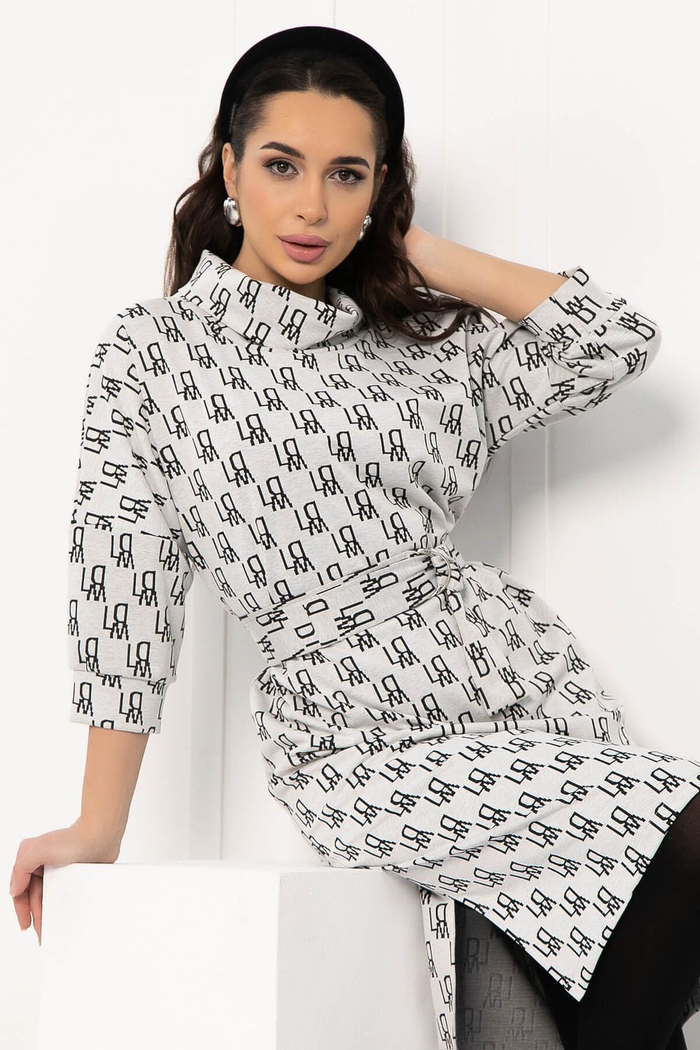 Платье Никс (светло-серое) П12755-4М LT Collection