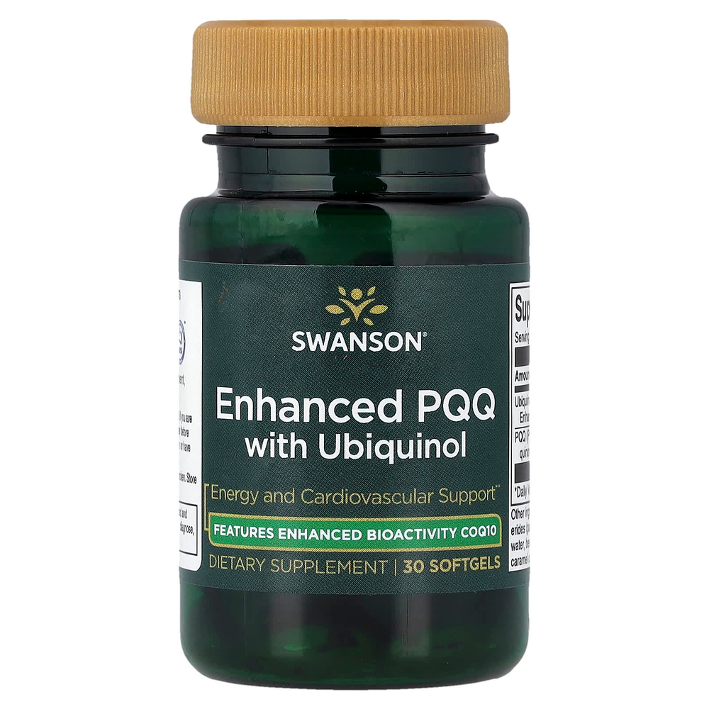 Swanson Vitamins, Улучшенный PQQ с убихинолом, 30 мягких таблеток