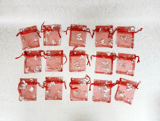 Мешок для подарков бирюза 20 шт