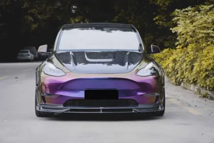 Карбоновый обвес для Tesla Model Y 2024+ тесла Губа бампера Капот Накладки на воздухозаборники юбки Расширители арок