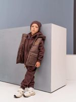 Комбинезон с карманами "Шоколад" утепленный