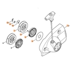 Крышка пускового устройства с пусковым приспособлением бензореза STIHL TS 420, TS 410 арт. TS41001 FARMERTEC (STIHL 4238 190 0302)
