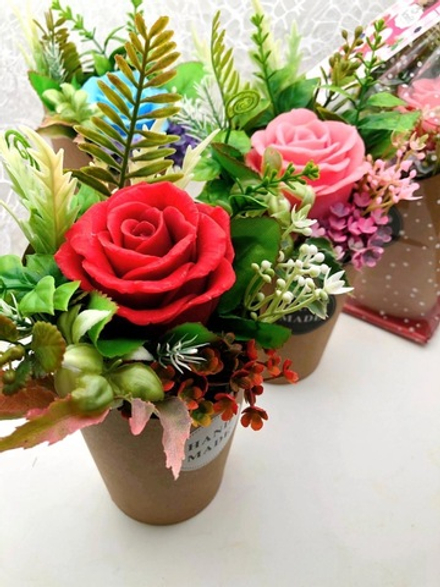 Мини-букет «Роза крафт»