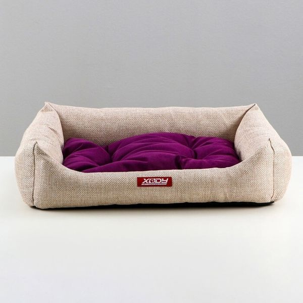 Лежак Люкс (флок) №4 violet