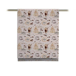 Вафельное полотно "Кофе" | ш.50 см | 170 г/м² | хлопок-100%