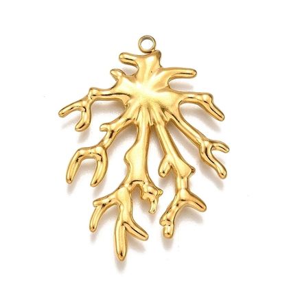 Подвеска "Веточка коралла" 36мм, сталь