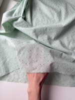 Вышивка Ромашковое поле (мятный фон)