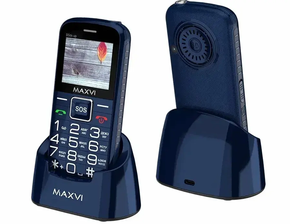 Сотовый телефон Maxvi B5ds Blue