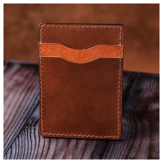 Кожаный картхолдер «Лев»