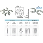 OZ-CUCR-120 E Clips CIRCLIPS нержавеющая сталь комплект стопорных колец ассорти от 1,5 мм до 10 мм