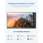 17.3" Портативный монитор Arzopa A1M FHD IPS 1920x1080, 60 Гц