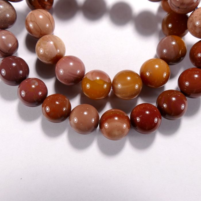 Бусина из агата Алашанского, красно-коричневого, шар гладкий 11 мм