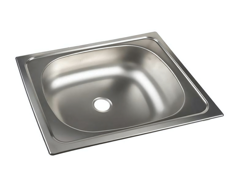 Мойка накладная нержавейка 40*50см, глубина 130/100мм, без сифона