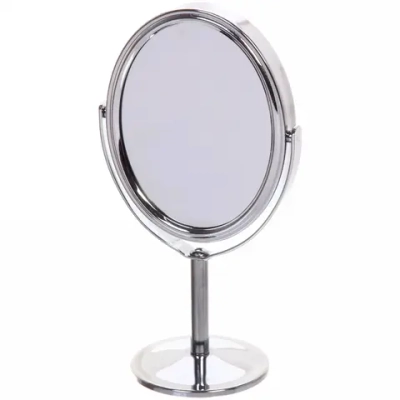 Зеркало настольное на ножке «Beauty», двухстороннее с увелич., овал, 16см, 8*10см