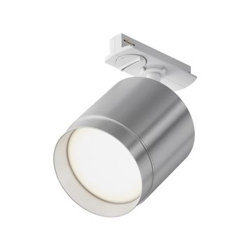 Трековый светильник  1*GX53 TR088-1-GX53-S белый/серебро Polar Single phase track system Unity Мaytoni