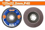 Диск шлифовальный лепестковый КЛТ P40 WADFOW WYL3411 125x22.2 мм