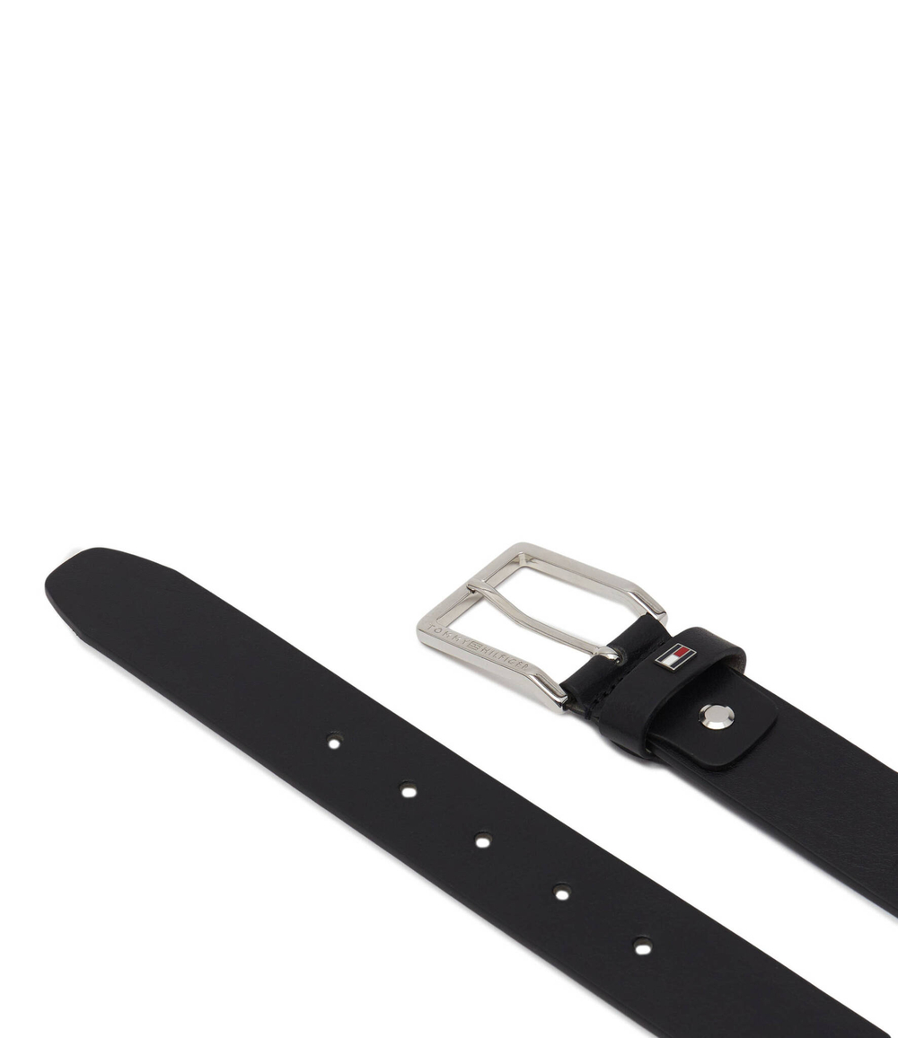 Кожаный ремень OLIVER 3.5 ADJ Tommy Hilfiger - черный(AM0AM11463)